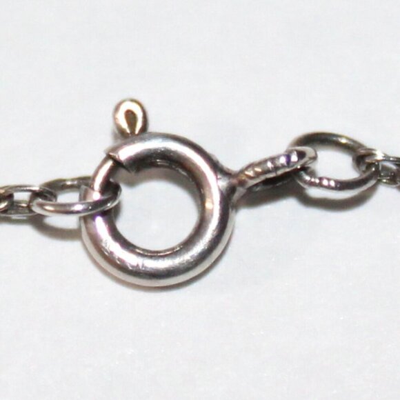 Sterling Silver 14kt Gold Amethyst Heart Necklace - Picture 5 of 7